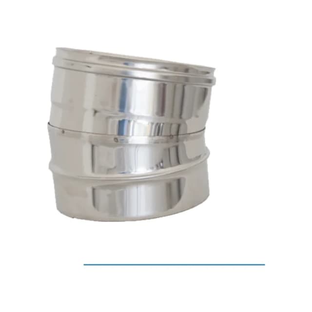 Foto Curva canna fumaria inox monoparete 15°