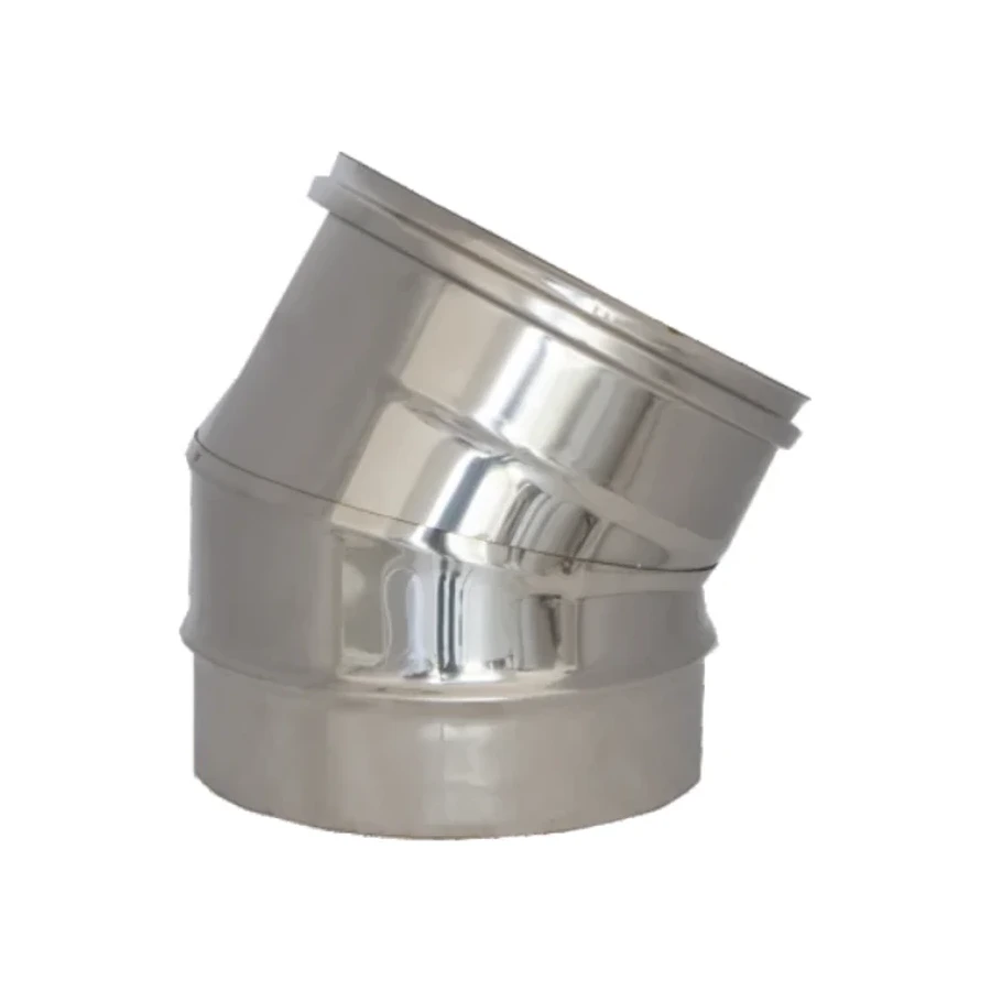 Foto Curva canna fumaria inox monoparete 30°