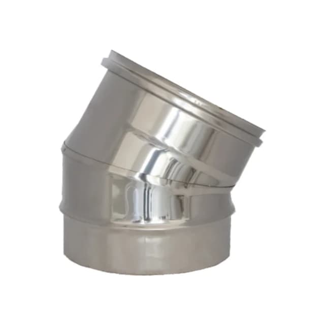 Foto Curva canna fumaria inox monoparete 30°