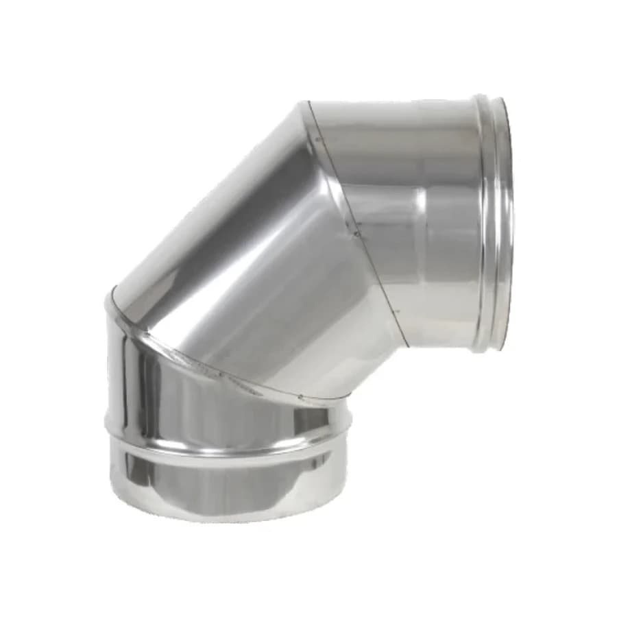 Curva 90° – Canne fumarie in acciaio inox monoparete