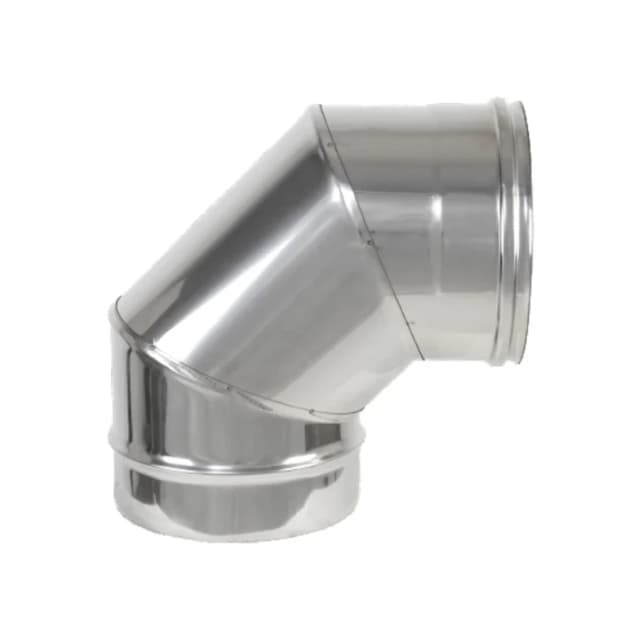 Foto Curva canna fumaria inox monoparete 90°