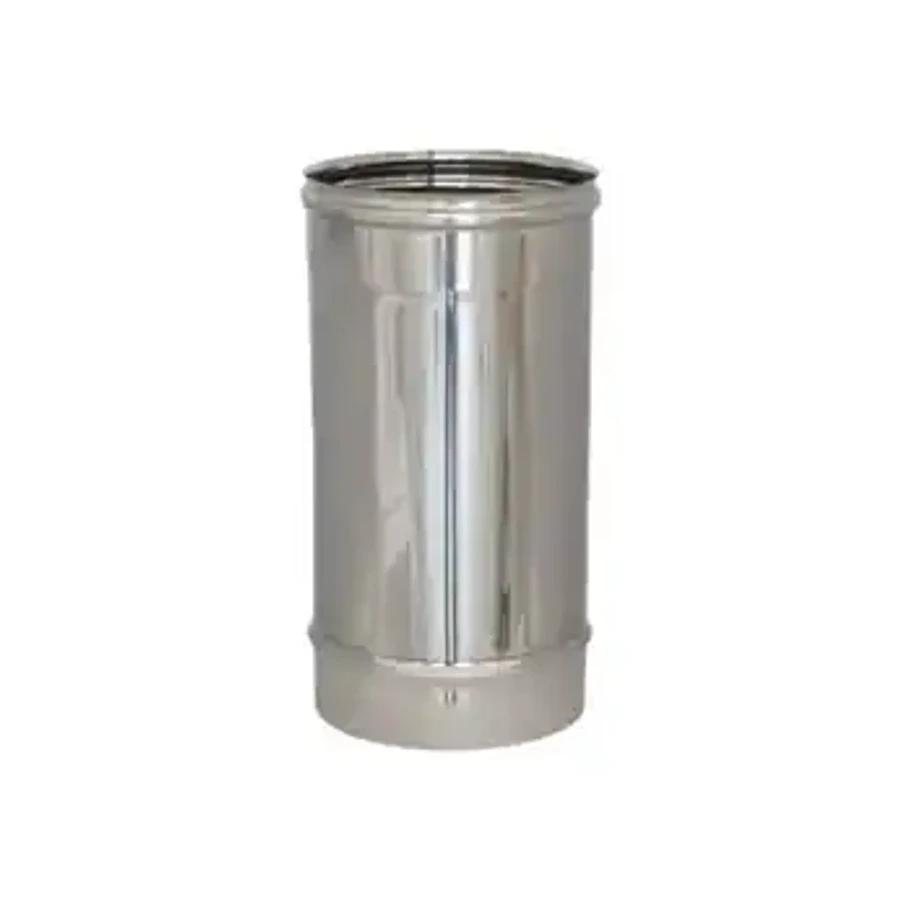 Elemento telescopico regolabile da 250 a 450 mm – Canne fumarie in acciaio inox monoparete