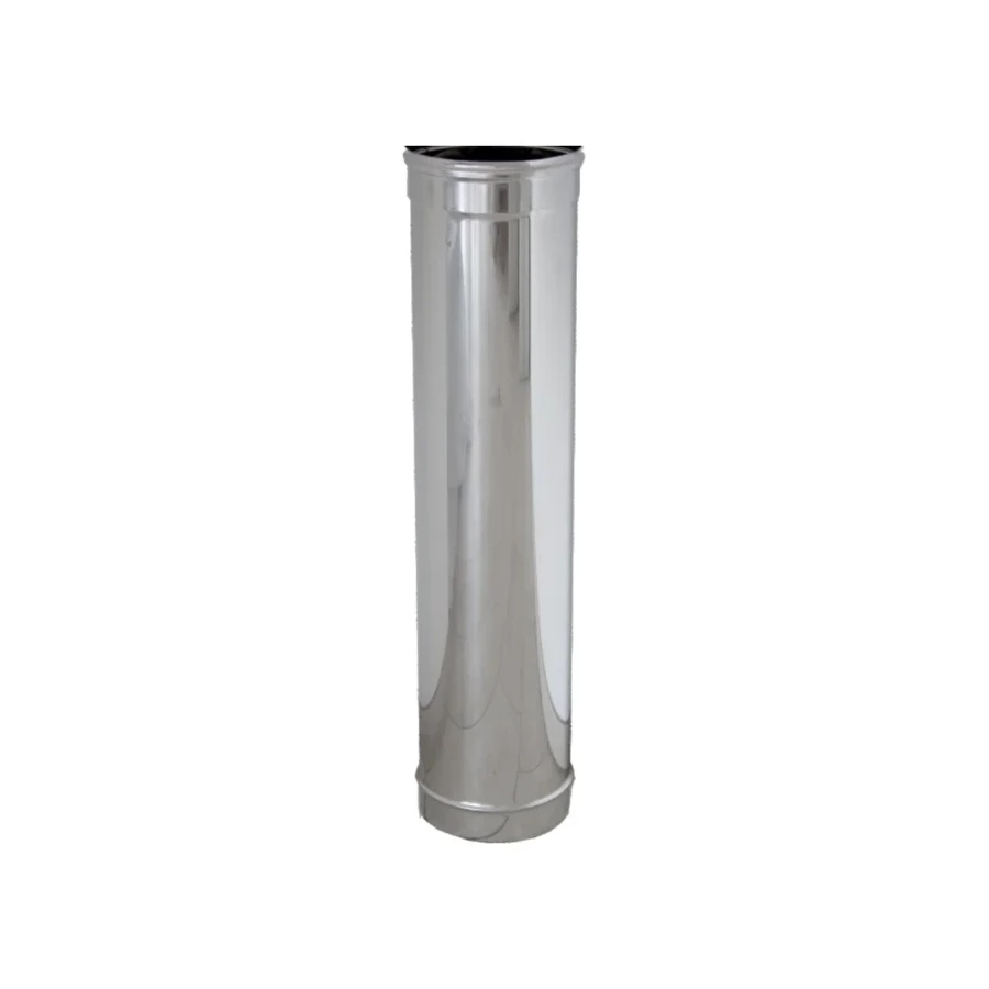Foto Tubo canna fumaria inox monoparete 1000 mm