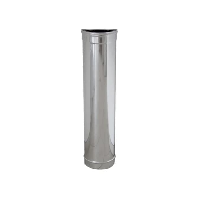 Foto Tubo canna fumaria inox monoparete 1000 mm