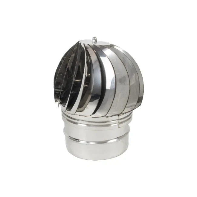 Cappello eolico – Canne fumarie in acciaio inox monoparete