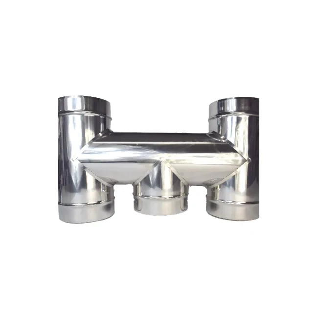 Cappello ad H – Canne fumarie in acciaio inox monoparete