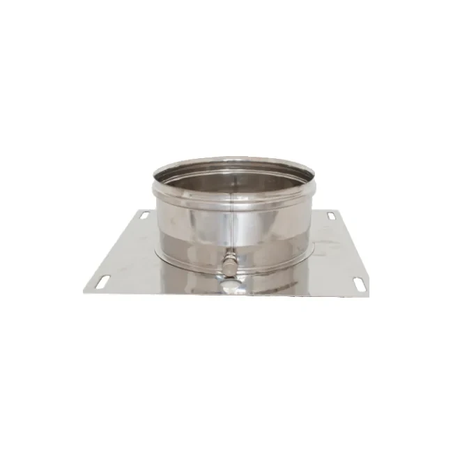 Piastra di base con gocciolatoio – Canne fumarie in acciaio inox monoparete