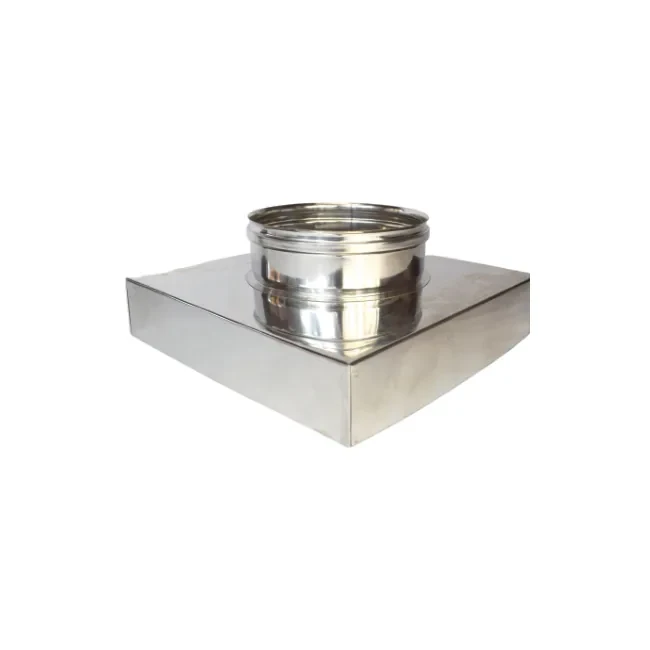 Tramoggia piana a base quadrata – Canne fumarie in acciaio inox monoparete