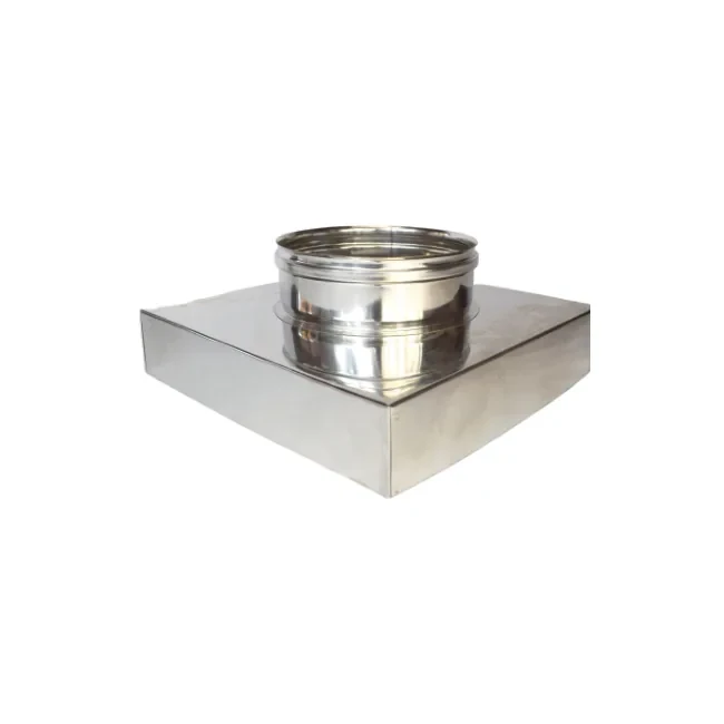 Tramoggia piana a base rettangolare – Canne fumarie in acciaio inox monoparete