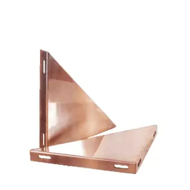 Alette supporto murale – Canne fumarie in acciaio inox coibentato doppia parete ramato