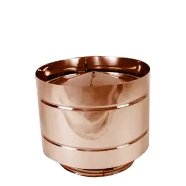 Cappello antiriflusso – Canne fumarie in acciaio inox coibentato doppia parete ramato