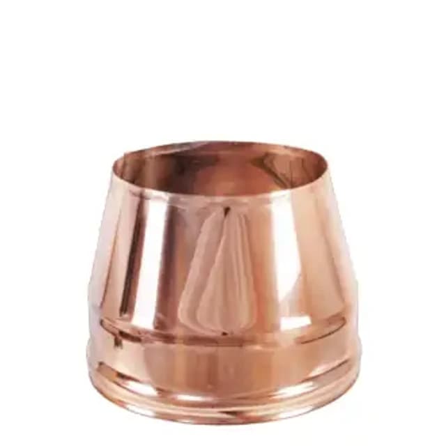 Cappello tronco conico – Canne fumarie in acciaio inox coibentato doppia parete ramato