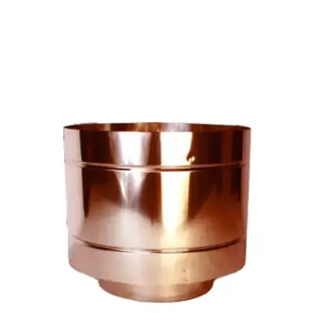 Cappello antiriflusso – Canne fumarie in acciaio inox monoparete placcato rame
