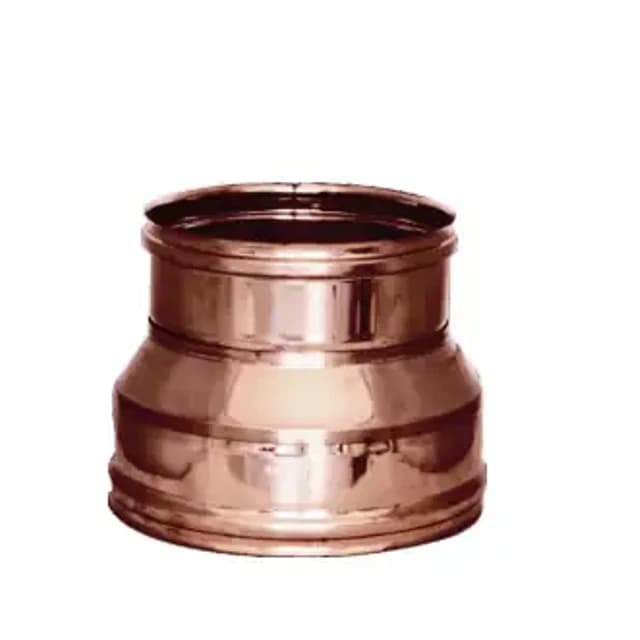 Raccordo caldaia – Canne fumarie in acciaio inox monoparete placcato rame
