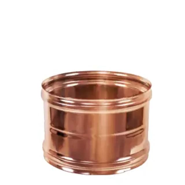 Raccordo FF – Canne fumarie in acciaio inox monoparete placcato rame