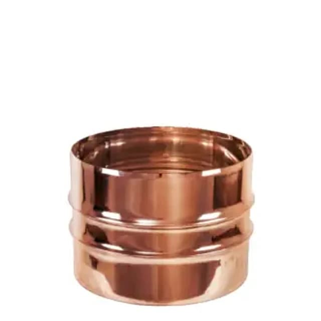 Raccordo MM – Canne fumarie in acciaio inox monoparete placcato rame
