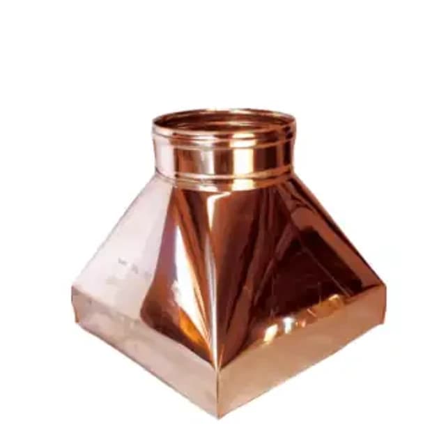 Tramoggia con fascia – Canne fumarie in acciaio inox monoparete placcato rame