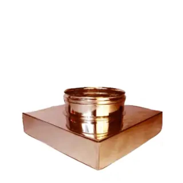 Tramoggia piana base rettangolare – Canne fumarie in acciaio inox monoparete placcato rame