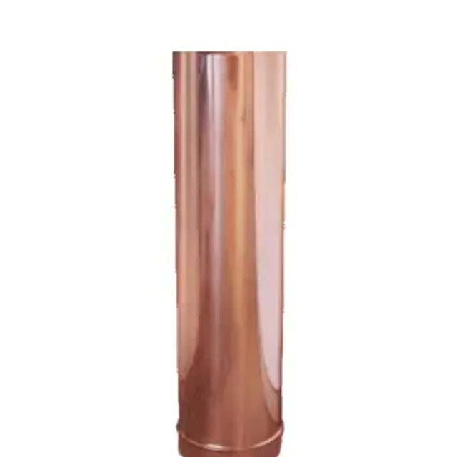 Tubo diritto 1000 mm – Canne fumarie in acciaio inox monoparete placcato rame