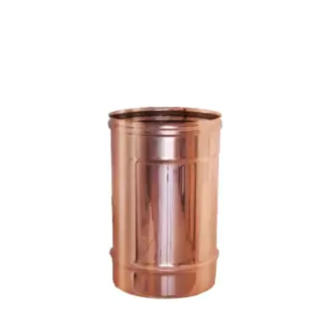 Tubo diritto 330 mm – Canne fumarie in acciaio inox monoparete placcato rame