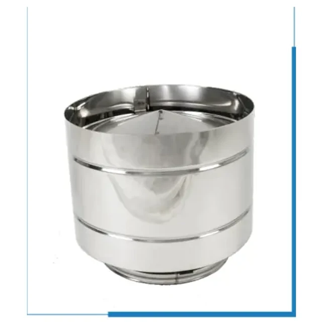 Cappello antiriflusso – Canne fumarie coibentate a doppia parete in acciaio inox
