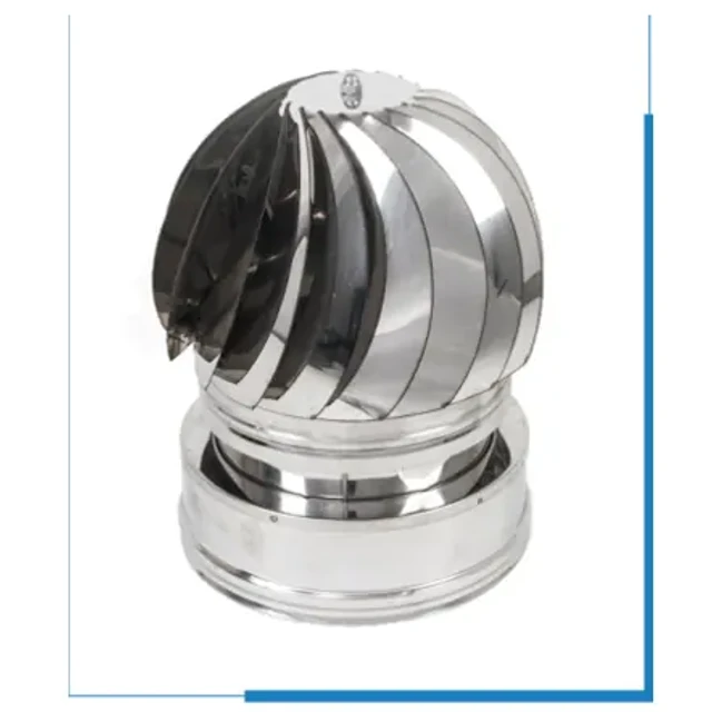 Cappello eolico – Canne fumarie coibentate a doppia parete in acciaio inox