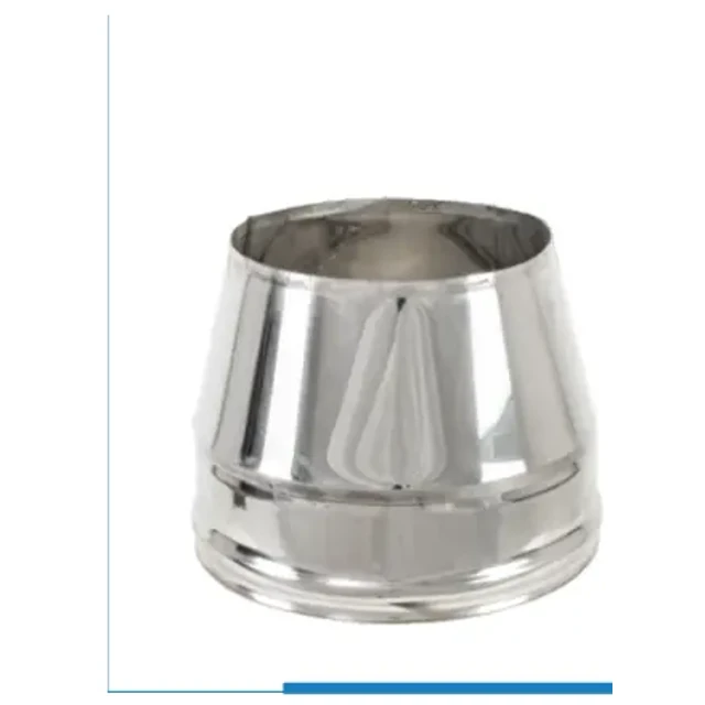Cappello tronco conico – Canne fumarie coibentate a doppia parete in acciaio inox