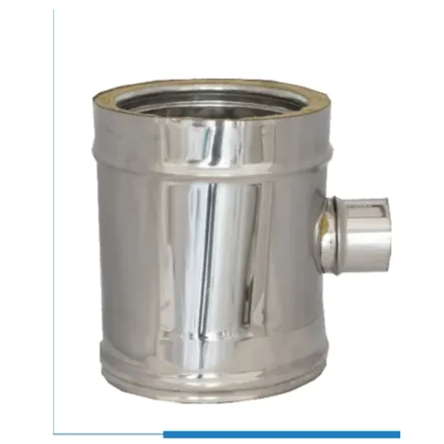 Raccordo T90° ridotto a Ø80 – Canne fumarie coibentate a doppia parete in acciaio inox