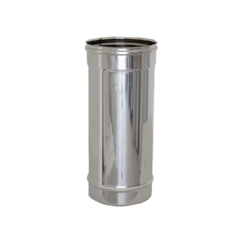 Tubo canna fumaria inox monoparete 500 mm